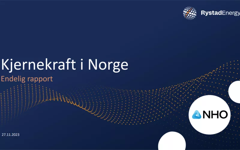Omslag Rystad energy rapport om kjernekraft